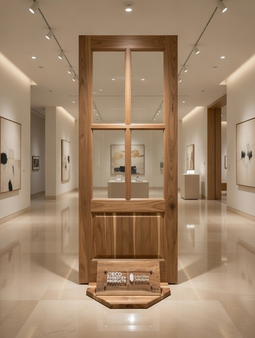 Swamp teak showroom door display base